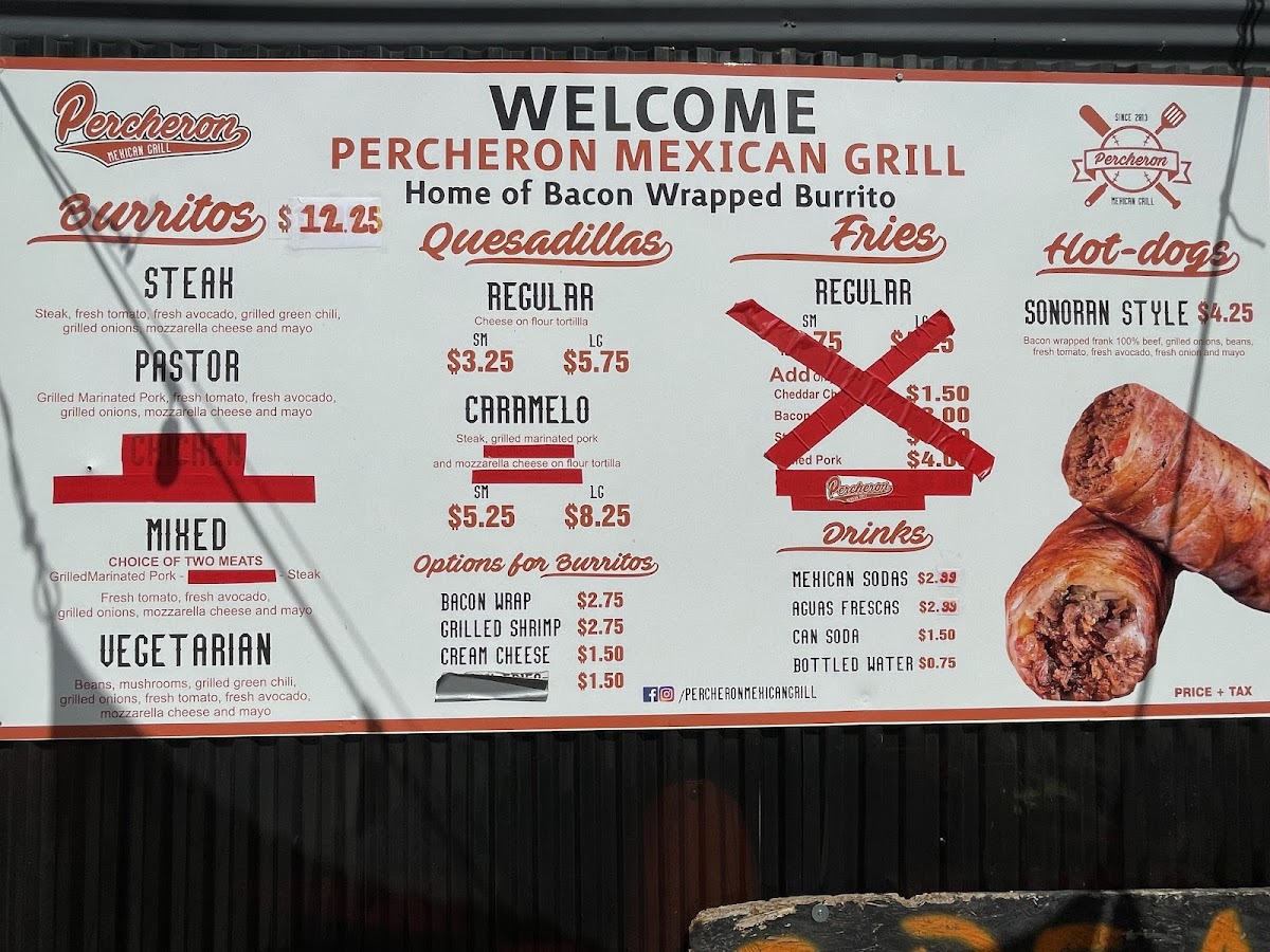 Percheron Mexican Grill Menu - Image 4